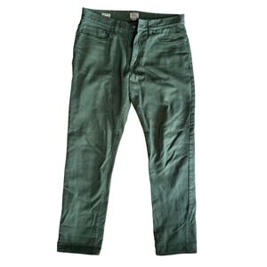 JCrew 770 Straight Fit Corduroy Pants Mens 33x32 Olive Green Camo Lined Cotton
